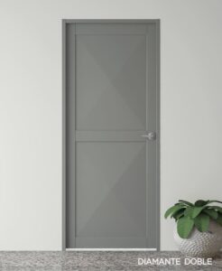 Puerta metalica mono panel Doble Diamante