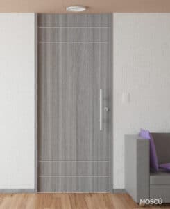 Puerta de madera doble altura Moscu