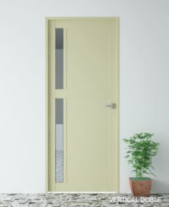 Puerta metalica doble panel Vertical doble