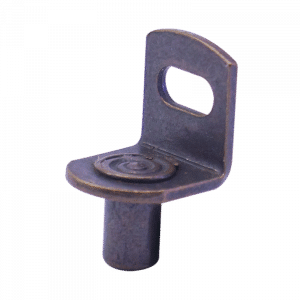 Soporte entrepaño 3/4", pavonado, ranurado.