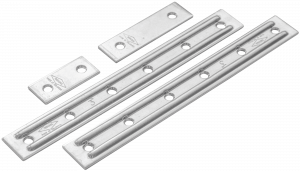 Platina refuerzo 1 1/2", zincada, calibre 14.