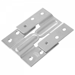 Soporte multiusos 3 1/4",zincado,calibre 14, sin tornillo. X 2 und