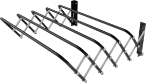Tendedero plegable, 100 cm, negro.