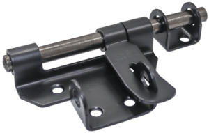 Pasador portacandado  4 1/2" in ,negro mate,calibre 14,con tornillo.
