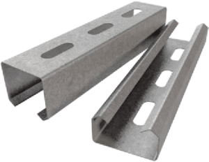 Riel tipo Chanel 4X4cm x 244 Galvanizado