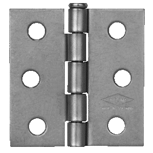 Bisagra nudo 3 1/2 x 3 1/2" cabeza plana, hierro, calibre 14, sin tornillo trio. X 3 und
