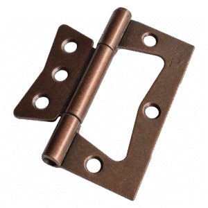 Bisagra omega  3", pavonada, calibre 14, con tornillo, trio. X 3 und