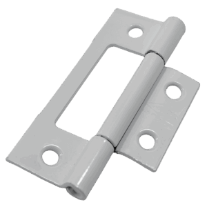 Bisagra omega  3 x 1, blanca, calibre 16, con tornillo, trio. X 3 und
