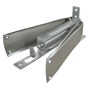 Bisagra piso vaivén 9 1/2", níquel satin, con tornillo.