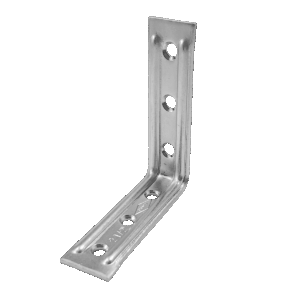 Escuadra refuerzo 2 1/2", zincada, calibre 14.