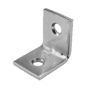 Escuadra refuerzo 3/4", zincada, calibre 14.