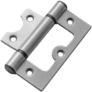 Bisagra omega in 3" en aluminio, gris, sin tornillo.