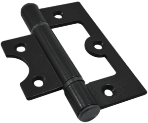 Bisagra omega in 3" en  aluminio, negra, sin tornillo.