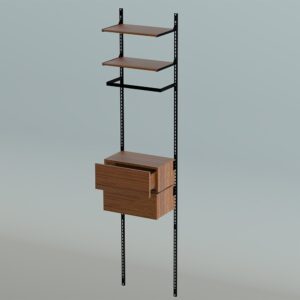 Combo Organizador Modular FLEX – Con riel de 220 cm. Diseño Moderno y Funcional