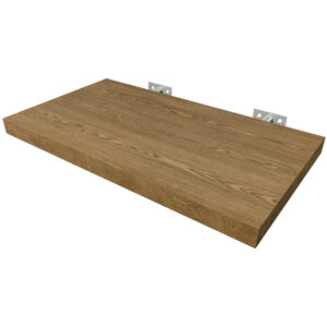 Repisa flotante avellana ahumada con soporte oculto – 40 cm, 60 cm y 80 cm