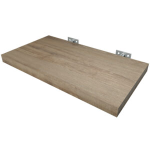 Repisa flotante roble claro con soporte oculto – 40 cm, 60 cm y 80 cm