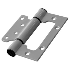 Bisagra omega 4" en aluminio, aluminizada, sin tornillo.