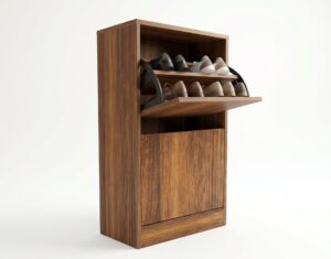 Zapatero abanico organizador de calzado hasta 8 pares-50 × 95 × 28 cm.